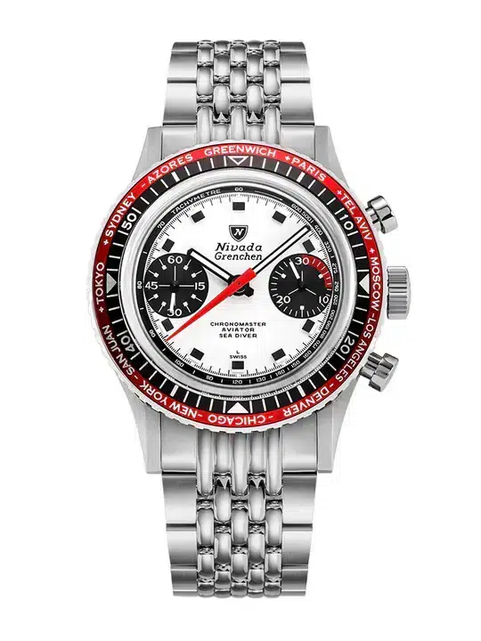 Nivada Grenchen Chronomaster Panda -38mm - Bilde 2
