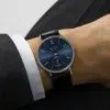 NOMOS Glashütte Tangente Neomatik 39 Blue Gold Ref. 146 - Bilde 4