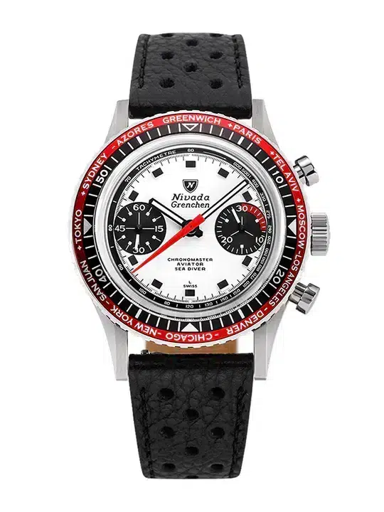 Nivada Grenchen Chronomaster Panda -38mm - Bilde 10