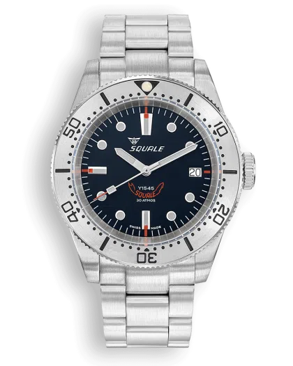 Squale 1545 Steel Black