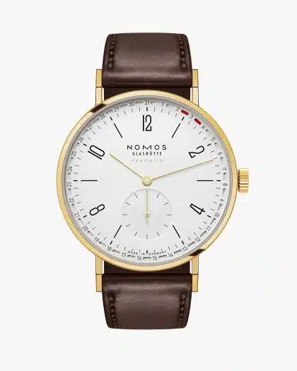 NOMOS Glashütte Tangente Gold Neomatik 38mm Update Doré Ref. 196