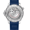 Baksiden av Produktbilde av Omega Seamaster Diver 300M Co-Axial Master Chronometer 42 MM med blå skive og gummireim. Ref. 210.32.42.20.03.001