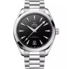 Produktbilde av Omega Seamaster Aqua Terra 150M 41MM med sort urskive på stållenke. Ref. O22010412101002.