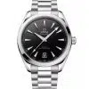 Produktbilde av Omega Seamaster Aqua Terra 150M 41MM med sort urskive på stållenke. Ref. O22010412101002.