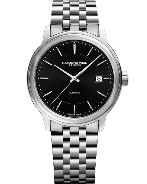 Raymond Weil Maestro Men's Black Dial Automatic Watch 39.5 mm - 2237-ST-20011