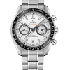 Omega Speedmaster Racing Co‑Axial Master Chronometer Chronograph 44.25 mm med hvit tallskive og stål lenke. Referanse: 329.30.44.51.04.001