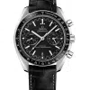 Omega Speedmaster Racing Co‑Axial Master Chronometer Chronograph 44.25 mm med sort tallskive, hvite indekser og sort skinnrem. Referanse: 329.33.44.51.01.001