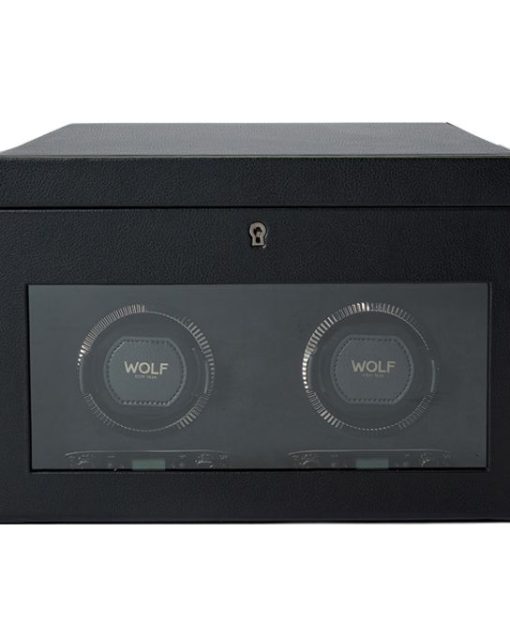 Wolf British Racing Double Watch Winder With Storage