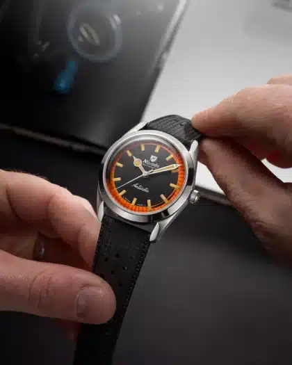Nivada Grenchen Antarctic Black & Orange 38mm - Bilde 10
