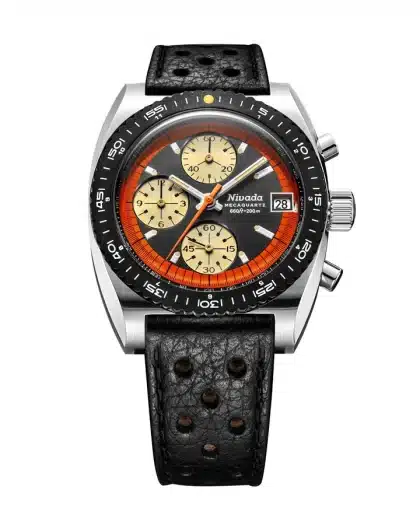 Nivada Grenchen Autochron Orange Mecaquartz - Bilde 8