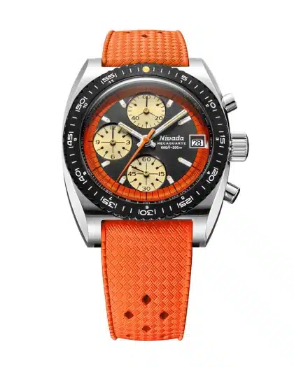 Nivada Grenchen Autochron Orange Mecaquartz - Bilde 5