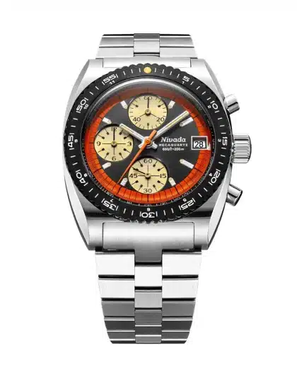 Nivada Grenchen Autochron Orange Mecaquartz