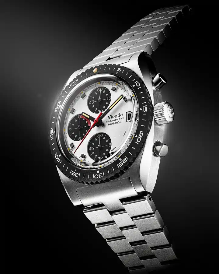 Nivada Grenchen Autochron Panda Mecaquartz - Bilde 2