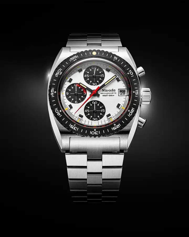Nivada Grenchen Autochron Panda Mecaquartz - Bilde 5
