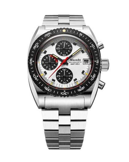 Nivada Grenchen Autochron Panda Mecaquartz