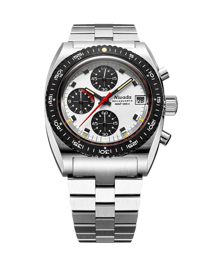 Nivada Grenchen Autochron Panda Mecaquartz
