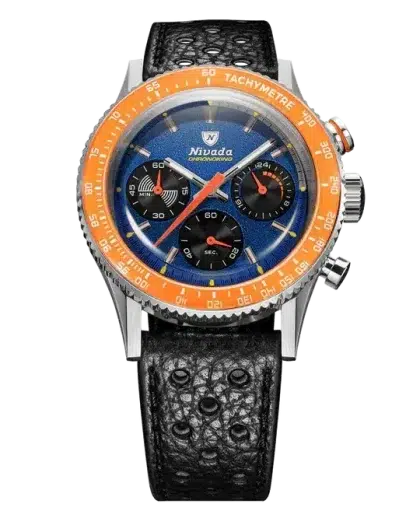 Nivada Grenchen Chronoking Mechaquartz Racing Blue