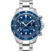 Produktbilde av Certina DS Action Diver Chrono 45mm med blå urskive på stållenke. Ref. C032.827.11.041.00.