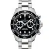 Produktbilde av Certina DS Action Diver Chrono 45mm med sort urskive på stållenke. Ref. C032.827.11.051.00.