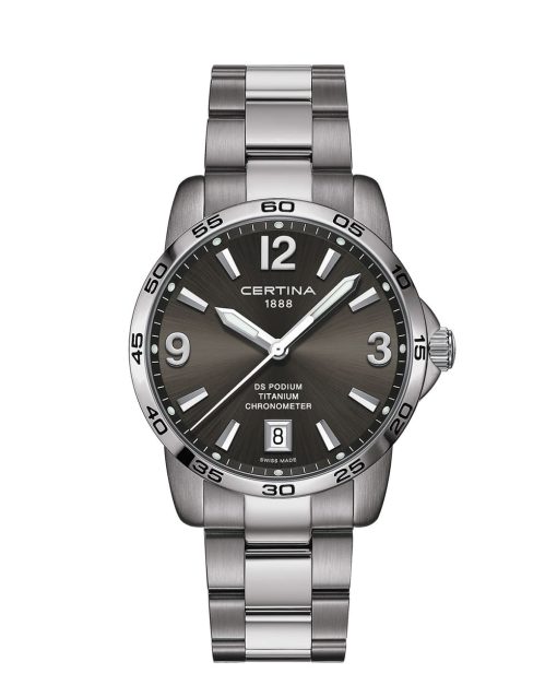 Produktbilde for Certina DS Podium Titanium Chronometer 40mm med grå tallskive. Referanse C034.451.44.087.00