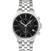 Produktbilde av Certina DS-8 Chrono med sort urskive på stållenke. Ref. C045.417.11.051.00.