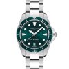 Produktbilde av Certina DS Action 40mm med grønn urskive på stållenke. Ref. C048.410.11.091.00.