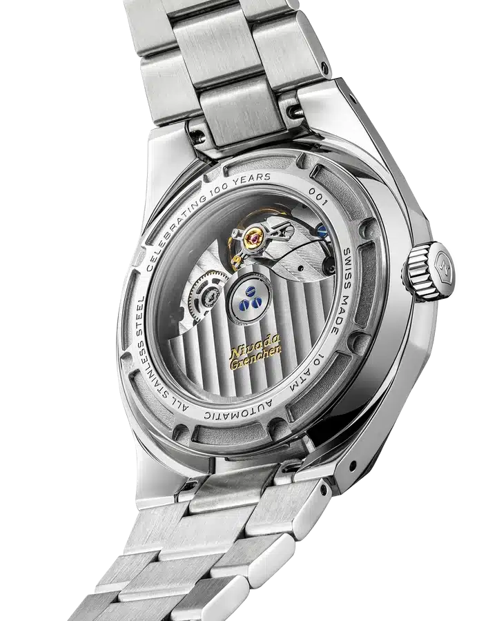 Nivada Grenchen F77 MKII Smokey Quartz - 100 Years - 38MM - Bilde 10