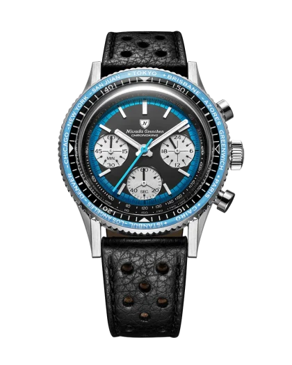 Nivada Grenchen Chronoking Mechaquartz Racing Blue - Bilde 10