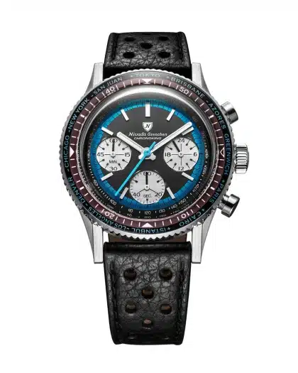 Nivada Grenchen Chronoking Mechaquartz Racing Blue - Bilde 8