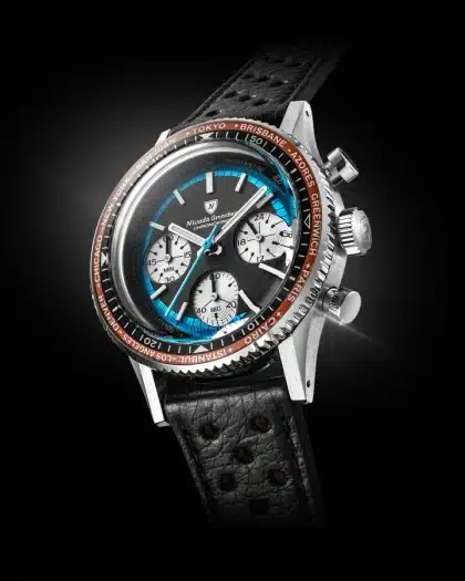 Nivada Grenchen Chronoking Mechaquartz Racing Blue - Bilde 23