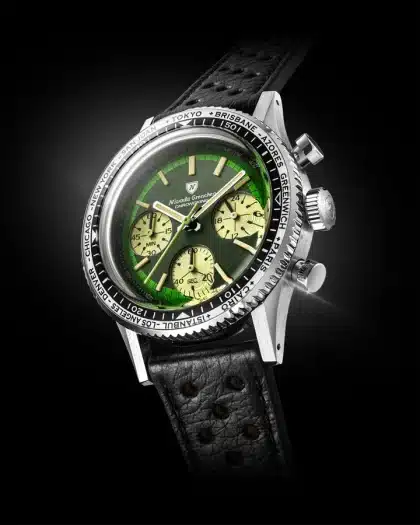 Nivada Grenchen Chronoking Mechaquartz Racing Green - Bilde 18