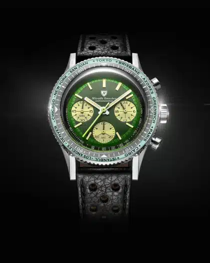 Nivada Grenchen Chronoking Mechaquartz Racing Green - Bilde 17