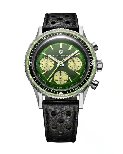 Nivada Grenchen Chronoking Mechaquartz Racing Green - Bilde 15