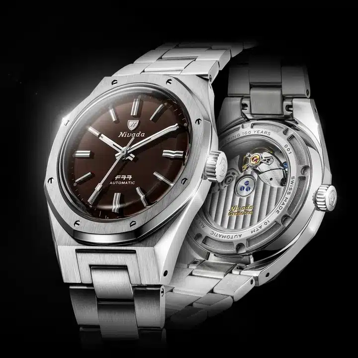 Nivada Grenchen F77 MKII Smokey Quartz - 100 Years - 38MM - Bilde 6