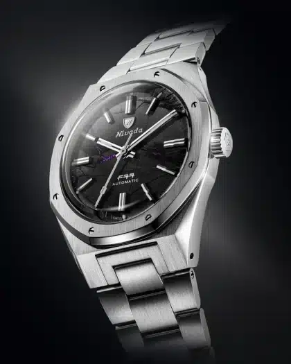 Nivada Grenchen F77 MKII Shungite Black - 100 Years - 38MM - Bilde 2