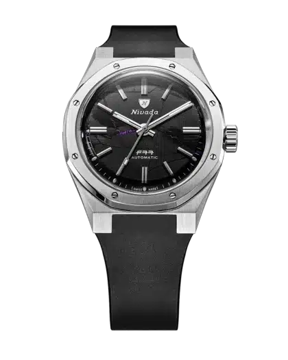 Nivada Grenchen F77 MKII Shungite Black - 100 Years - 38MM - Bilde 7