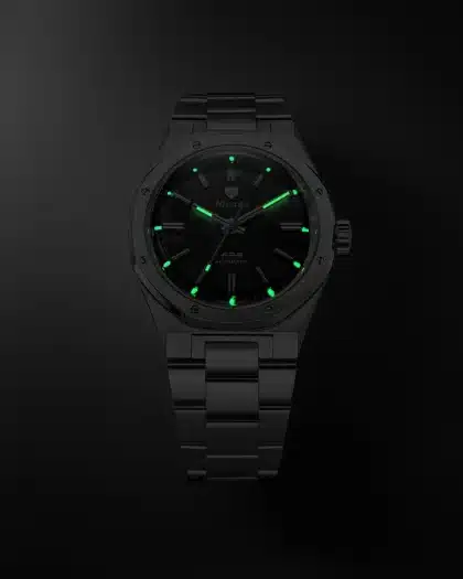 Nivada Grenchen F77 MKII Shungite Black - 100 Years - 38MM - Bilde 5