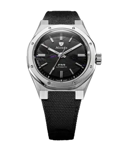 Nivada Grenchen F77 MKII Shungite Black - 100 Years - 38MM - Bilde 9