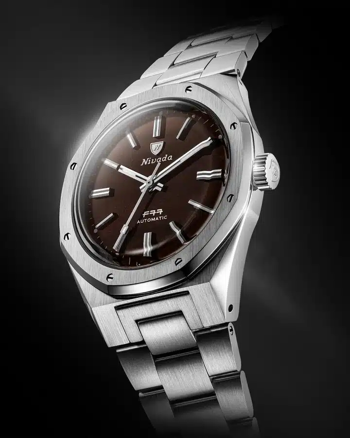 Nivada Grenchen F77 MKII Smokey Quartz - 100 Years - 38MM - Bilde 2