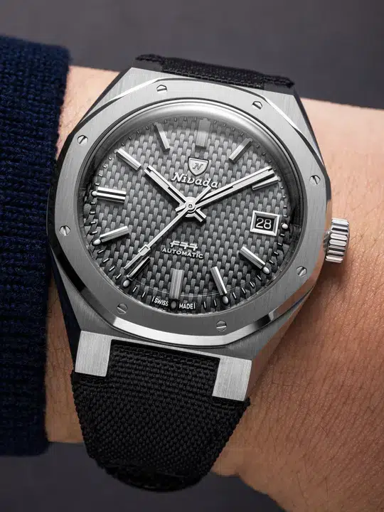Nivada Grenchen F77 SST Grey MK2 - 38mm - Bilde 14