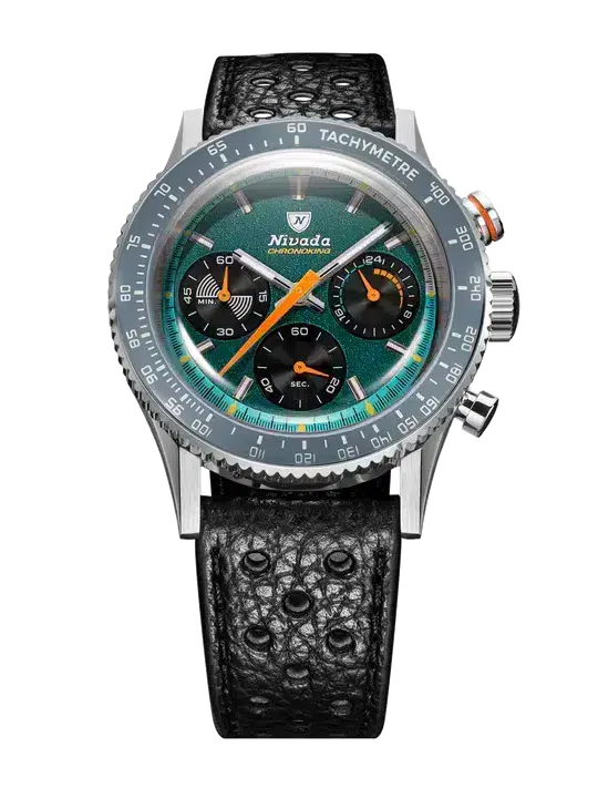 Nivada Grenchen Chronoking Mechaquartz Racing Green