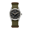 Produktbilde av Hamilton Khaki Field Mechanical 42MM med sort urskive på tekstilrem. Ref. H69529933.