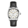 Produktbilde av Hamilton Khaki Field Murph 38mm med hvit urskive på skinnrem. Ref. H70405710.