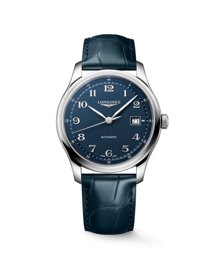 Longines Master Collection 41mm Ref. L2.950.4.93.2. Blue dial on Leather.