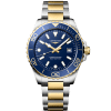 Longines HydroConquest 42mm - L3.769.3.96.7. Blue dial on two tone steel.