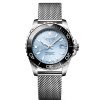 Longines HydroConquest 39MM frust blue sunray dial, black bezel - L3.779.4.99.6
