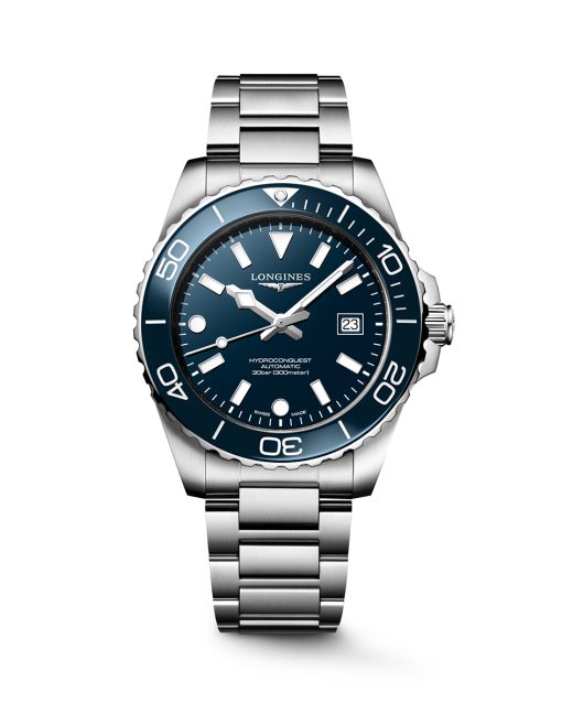 Longines HydroConquest 42MM med blå tallskive - L3.788.4.96.6