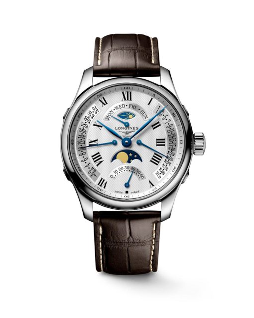 Longines Master Collection GMT Day-Date Moon Phase Retrograde 44mm - L2.739.4.71.3