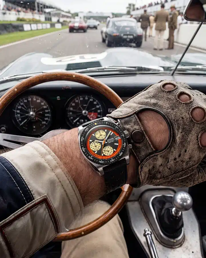 Nivada Grenchen Autochron Orange Mecaquartz - Bilde 6