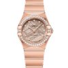 Produktbilde av Omega Constellation Sedna™ Gold 25mm med med roségull urskive på roségull lenke. Ref. O13155256099002.